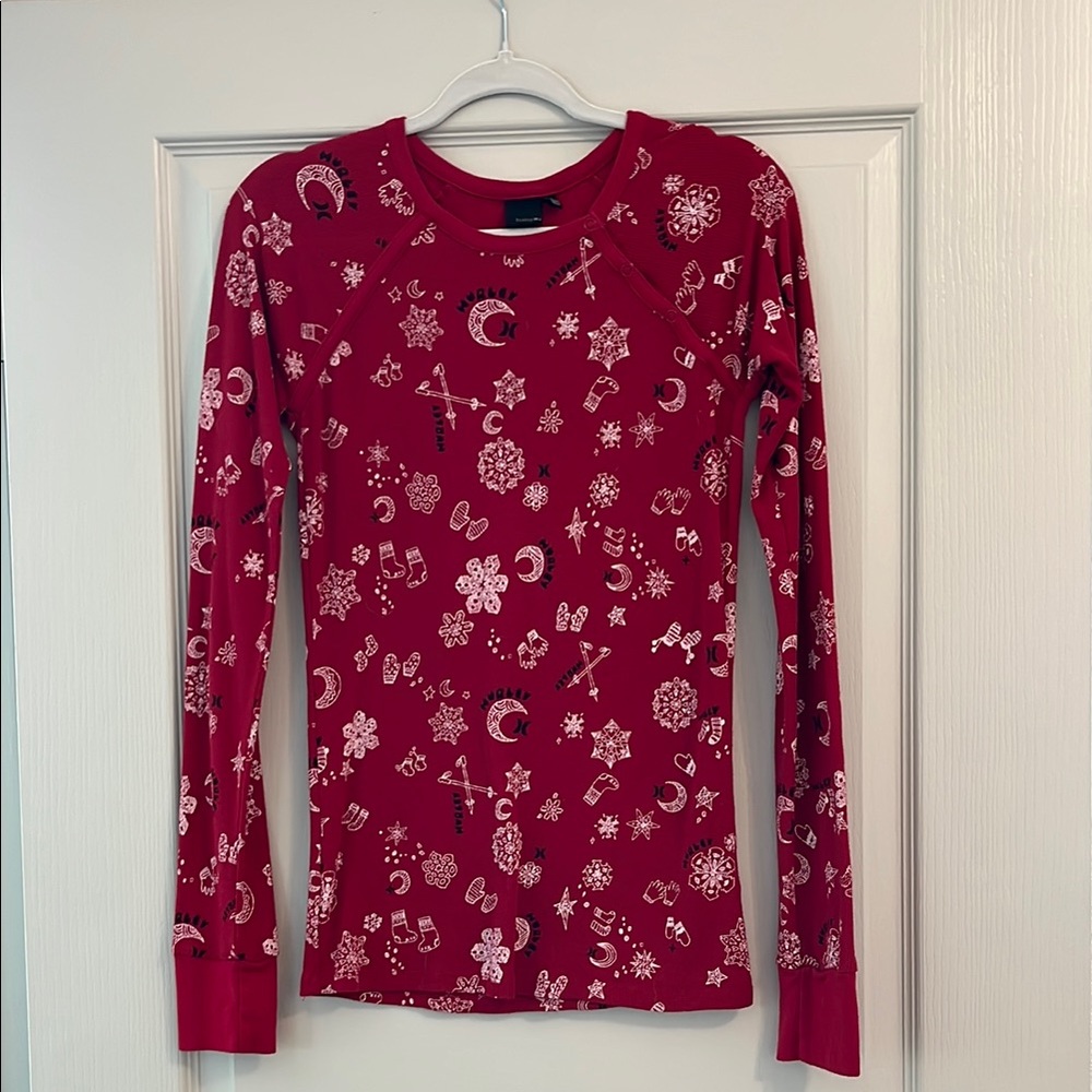 Hurley Vibrant Red Knit Top